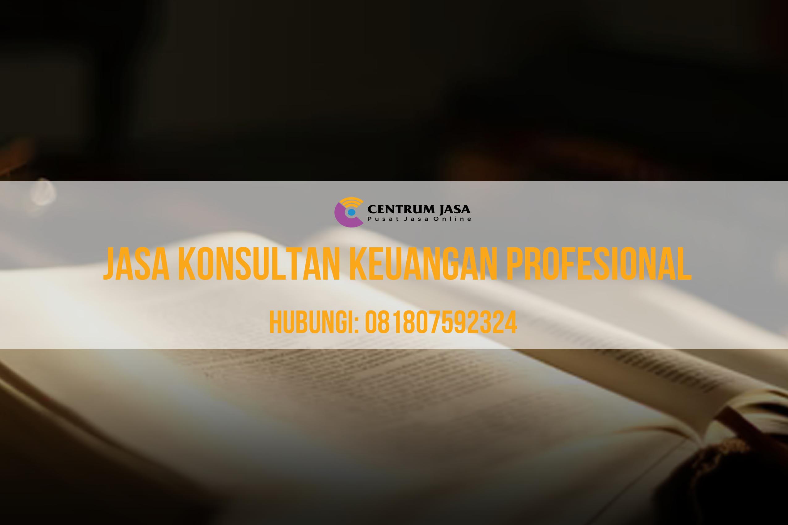 JASA KONSULTAN KEUANGAN PROFESIONAL