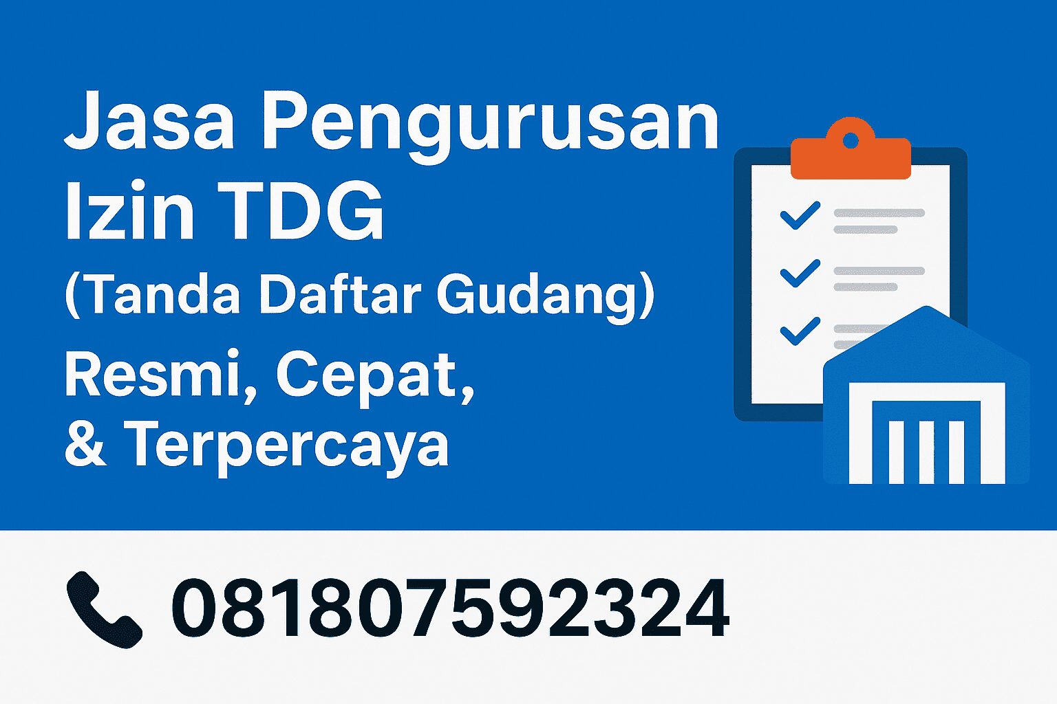 Jasa pengurusan izin TDG via OSS