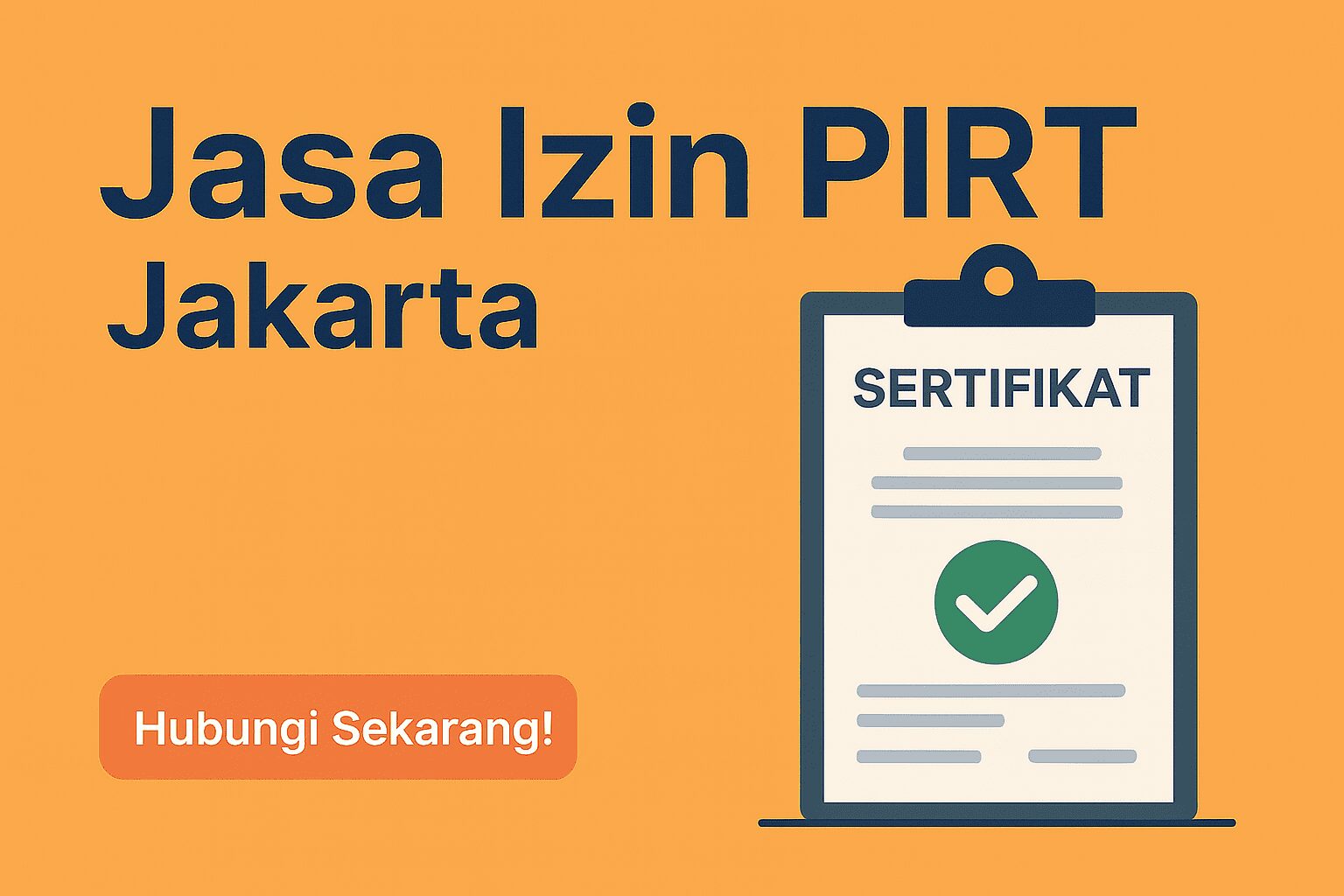 Jasa Izin PIRT Jakarta
